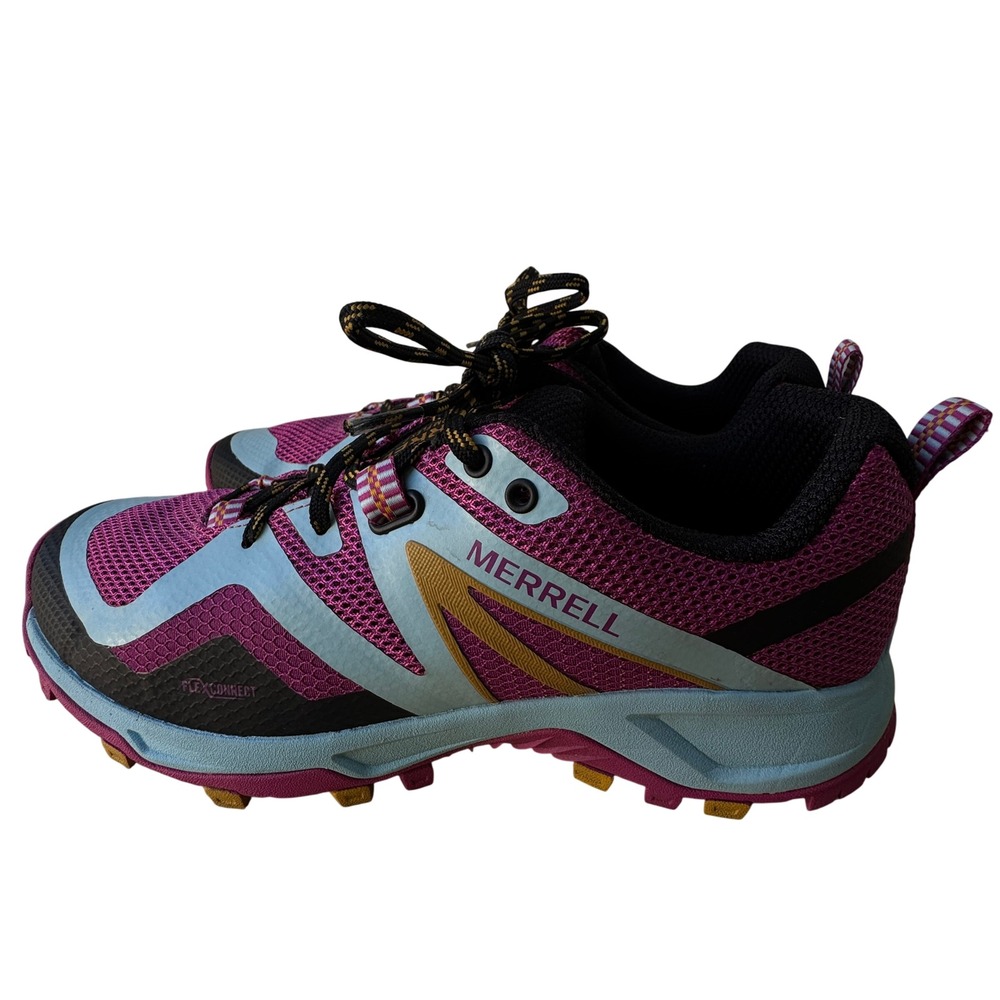 Merrell Trail Running Shoes Purple Blue Hiking Sneakers Womens Size‎ 9.5